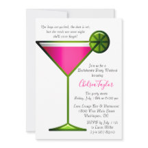 Roligt Rosa Martini Cocktail Hour Bachelorette Par