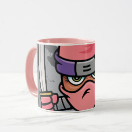 Roligt Rosa Ninja Mugg