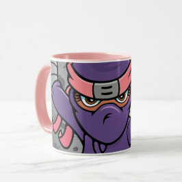 Roligt Rosa Ninja Mugg