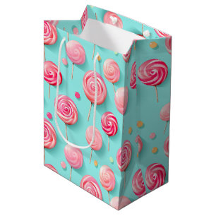 Roligt Rosa och Blue Lollipops Candy Lane