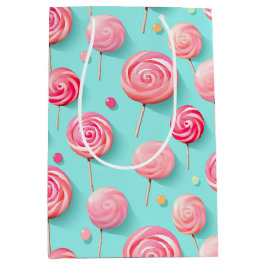 Roligt Rosa och Blue Lollipops Candy Lane