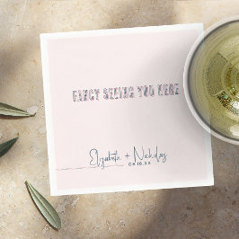 Roligt Rosa och blyhaltiga Bröllop Pappersservett