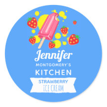 Roligt Rosa Popsicle and Strawbär Kitchen