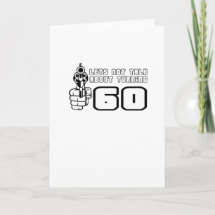 Roligt "roterande 60" födelsedagdesign kort
