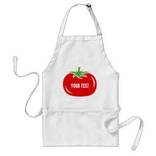 Roligt rött för manar tomatkökförkläde och kvinnor förkläde