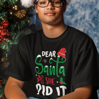 Roligt Rött Grönt Tomte Jul Citat T Shirt