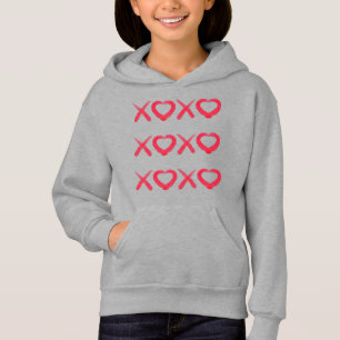 Roligt rött slitna XOXO kärlek kyssar T Shirt