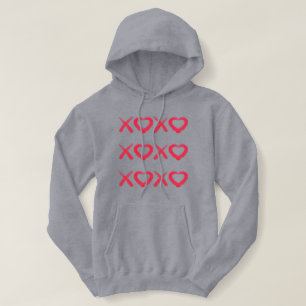 Roligt rött slitna XOXO kärlek kyssar T Shirt