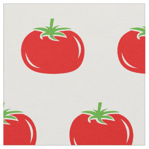 Roligt rött tyg för textil för tomatmönster DIY