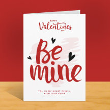 Roligt rött vara mitt hjärta valentinsdag pojkvän