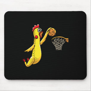 Roligt Rubber Chicken spelar basketbollspelaridrot Musmatta