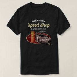 Roligt rusa shoppar pistongen som fattiga Grumpy T Shirt