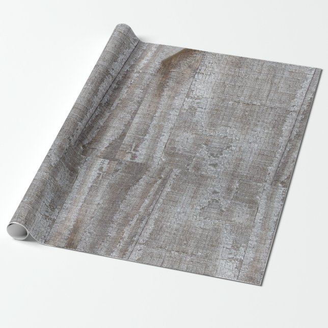 Roligt, Rustic, Grått, Barnwood Presentpapper (Utrullad)