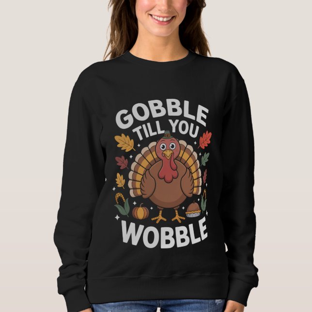 Roligt Rustikt Bondgård Thanksgiving T Shirt (Framsida)