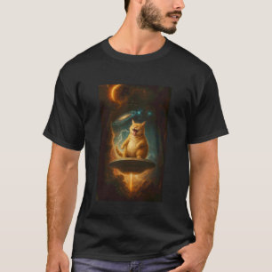 Roligt Rymd, Katt UFO Alien, Bortförande Astronaut T Shirt