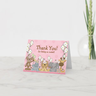 Roligt Safari Animals Tackkort Card