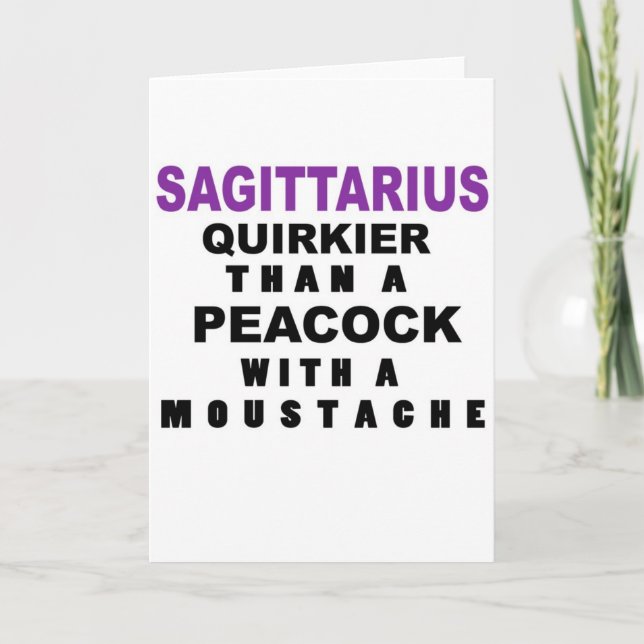 Roligt Sagittariusfödelsedagkort Kort (Framsida)