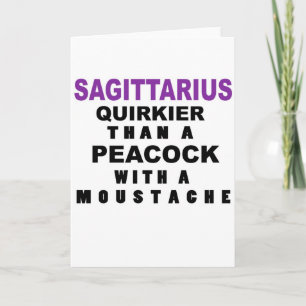 Roligt Sagittariusfödelsedagkort Kort
