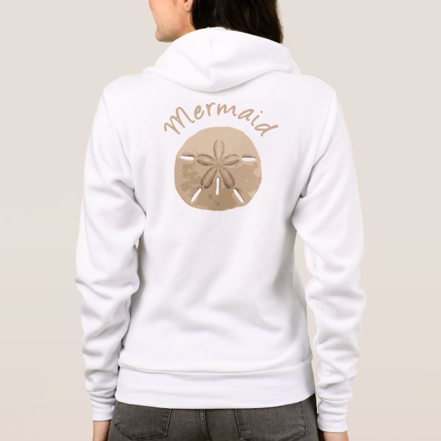 Roligt Sand Helgdag Sjöjungfru Sand Dollar Art-str Tee (Baksida)