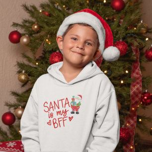 Roligt Santa är min BFF-jul Humor T Shirt