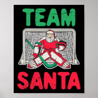 Roligt Santa Ice Hockey Goaltender Goalie 2