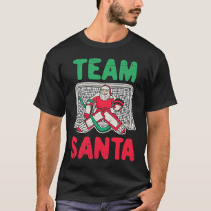 Roligt Santa Ice Hockey Goaltender Goalie 2 T Shirt