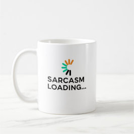 Roligt Sarcasm Laddar Citat Minimalistisk Kaffemugg