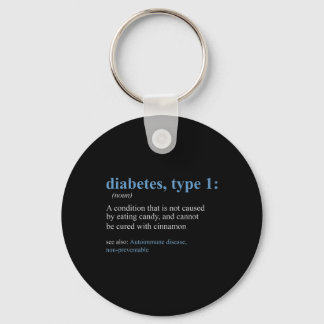 Roligt Sarcasm T1d Diabetes Definition Awareness Nyckelring