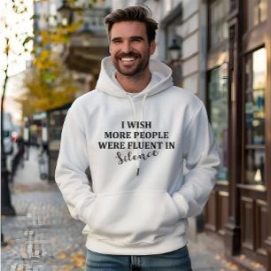 Roligt sarkastiskt berömt citat hoodie