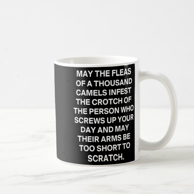 Roligt sarkastiskt citat må tusen flottor kaffemugg (Höger)