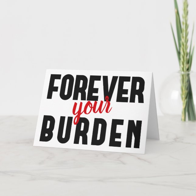 Roligt Sarktiskt Välkomnande på Alla Hjärtans Dag Kort (Framsida)