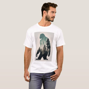 Roligt Sasquatch Big Foot Legend Wilderness Forest T Shirt