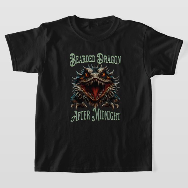 Roligt Scary Bearded Dragon T Shirt (Laydown)