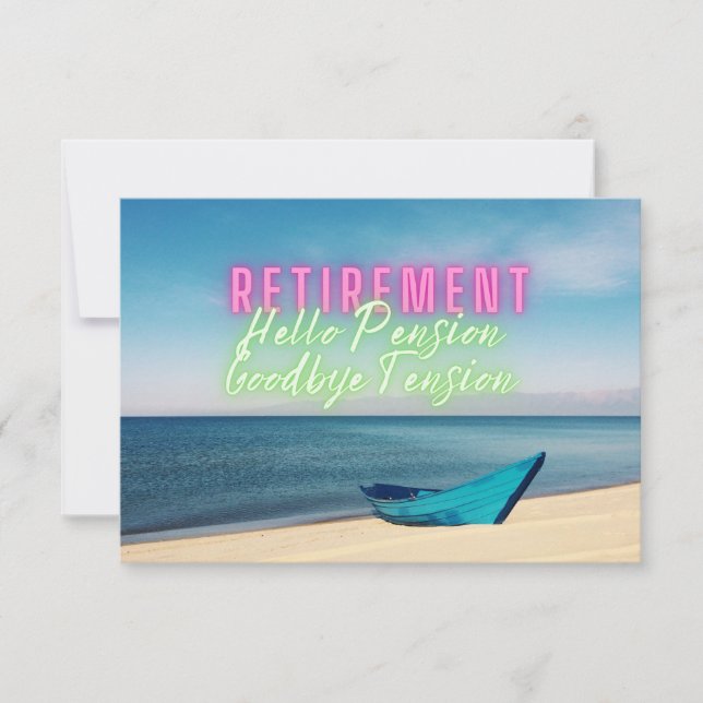 Roligt Scenia Hej Pension Party Inbjudan (Framsida)