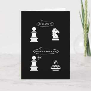 Roligt schackspel kort