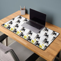 Roligt Schnauzer Desk Mat