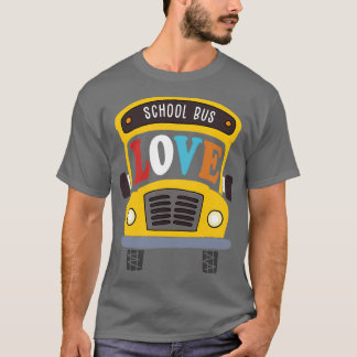 Roligt School Buss Driver Gift Design Idea Gult Bu T Shirt