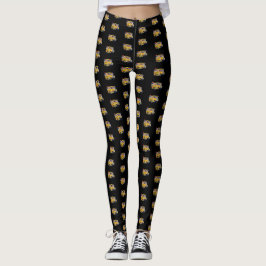 Roligt School Buss Driver Party Leggings