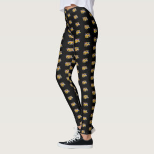 Roligt School Buss Driver Party Leggings