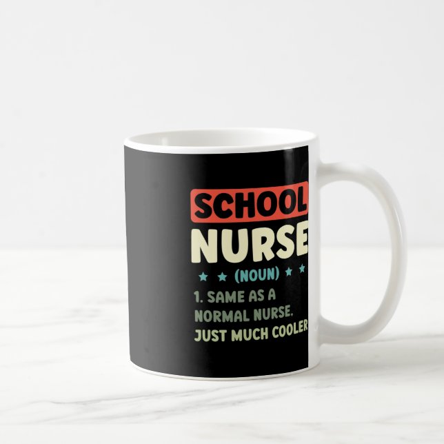 Roligt School Nurse Definition Back to school Kaffemugg (Höger)