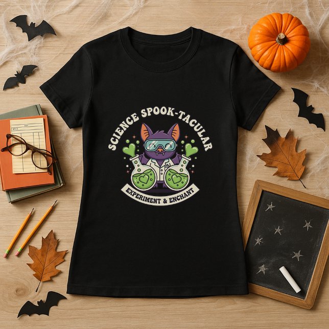 Roligt Science Spook-tacular Lab School STEM-lärar T Shirt (Skapare uppladdad)