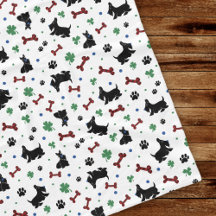 Roligt Scottie Shamrocks Lucky Colorful Cute