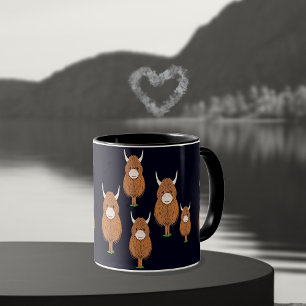 Roligt Scottish Highland Cows Mugg