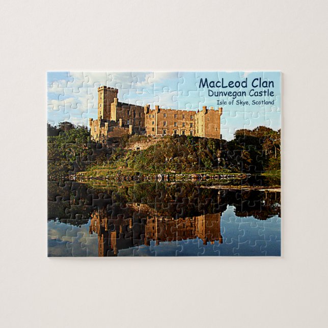 Roligt Scottish MacLeod Klan'Dunvegan Castle Puzzl Pussel (Horisontell)