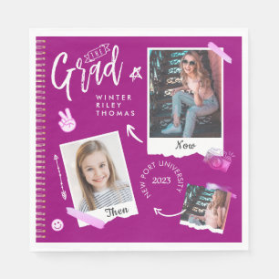 Roligt Scrapbook Photo Album Notebook och Now Grad Pappersservett