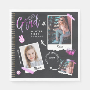 Roligt Scrapbook Photo Album Notebook och Now Grad Pappersservett