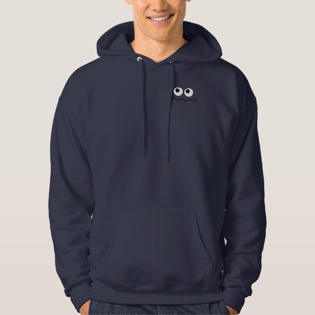 Roligt serieansikte fram och bak hoodie (Framsida)