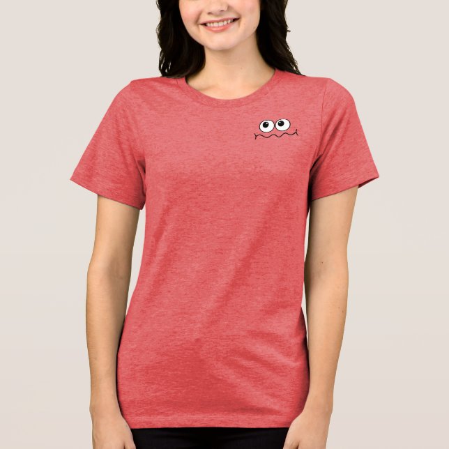 Roligt serieansikte fram och bak t shirt (Framsida)