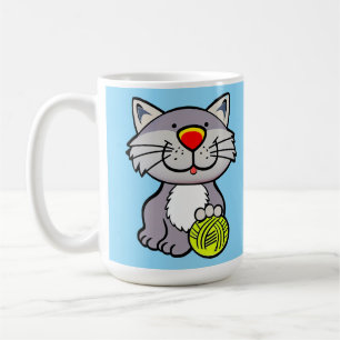 Roligt seriepresent till kattälskare kaffemugg