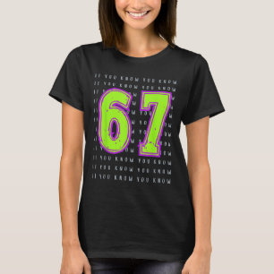 Roligt sex Sju 6 7-minnesdesign T Shirt